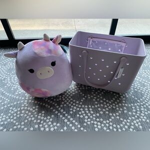 BOGG Bag Purple NEW Squishmallow SURI Cow Valentines Day Gift Present Girls kids